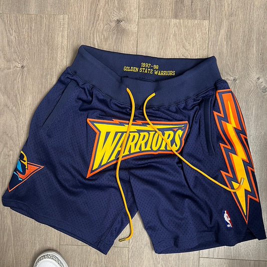 Just DON NBA   "WARRIORS" shorts